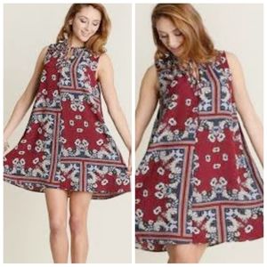 Umgee Boho Western Tank Dress Size Medium